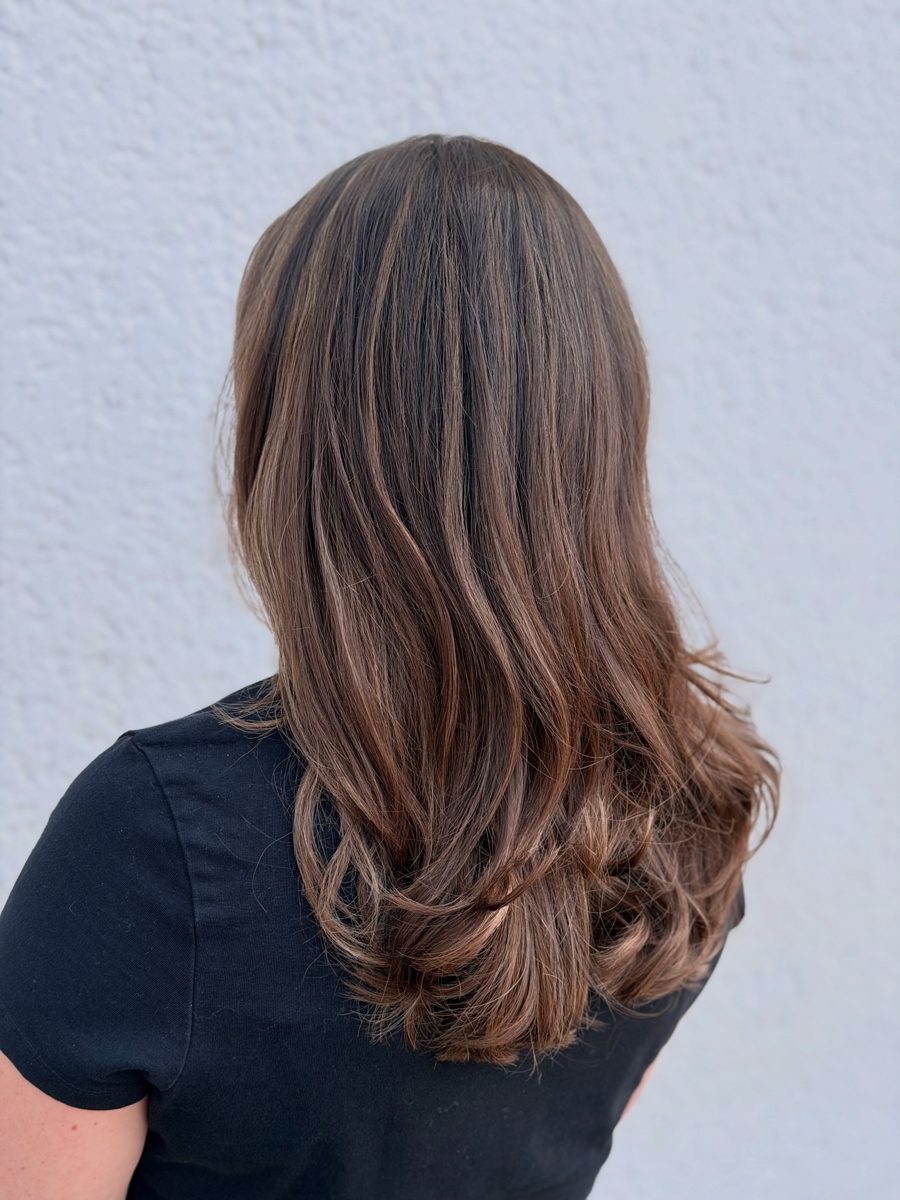Blondierung mit sanftem Ansatz